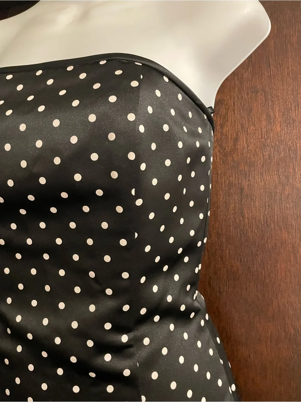 Vintage Jessica McClintock for Gunne Sax Size 3/4 Black White Polka Dot Dress